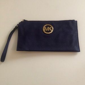 Michael Kors Purple and Gold Wristlet